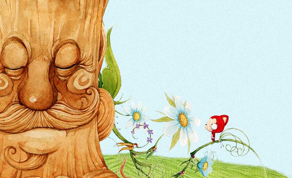 Mốc asking the big tree where his love is